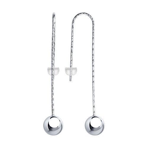 серьги из серебра