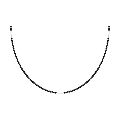 колье из серебра с шпинелью