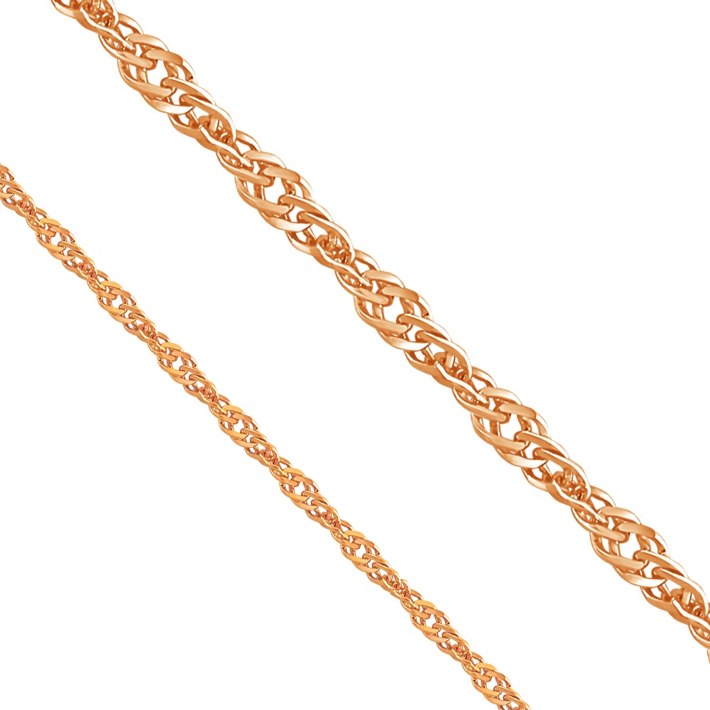 Цепь из золота плетение "Сингапур"