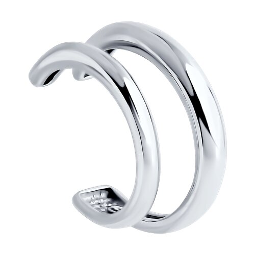 серьга из серебра