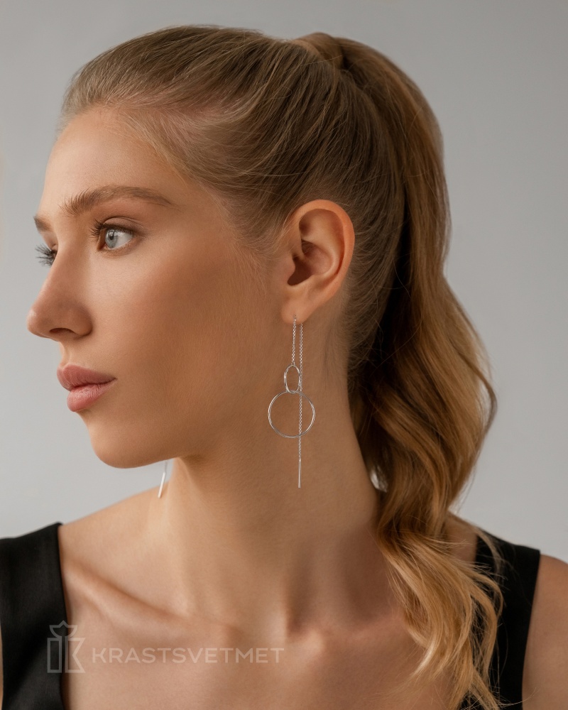 Серьги из серебра