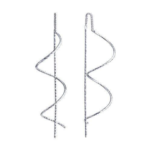 серьги из серебра