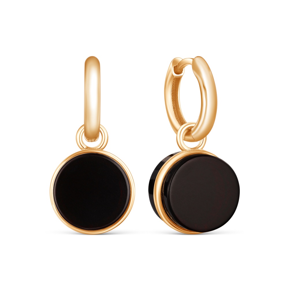 Серьги из серебра с янтарем