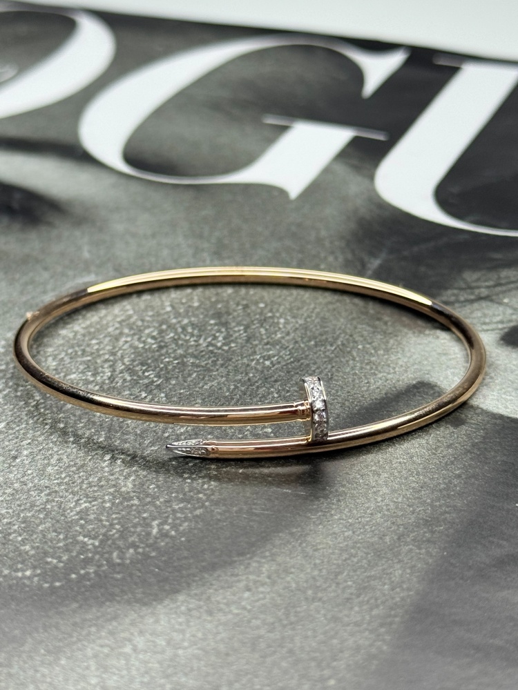 Браслет из золота с фианитами