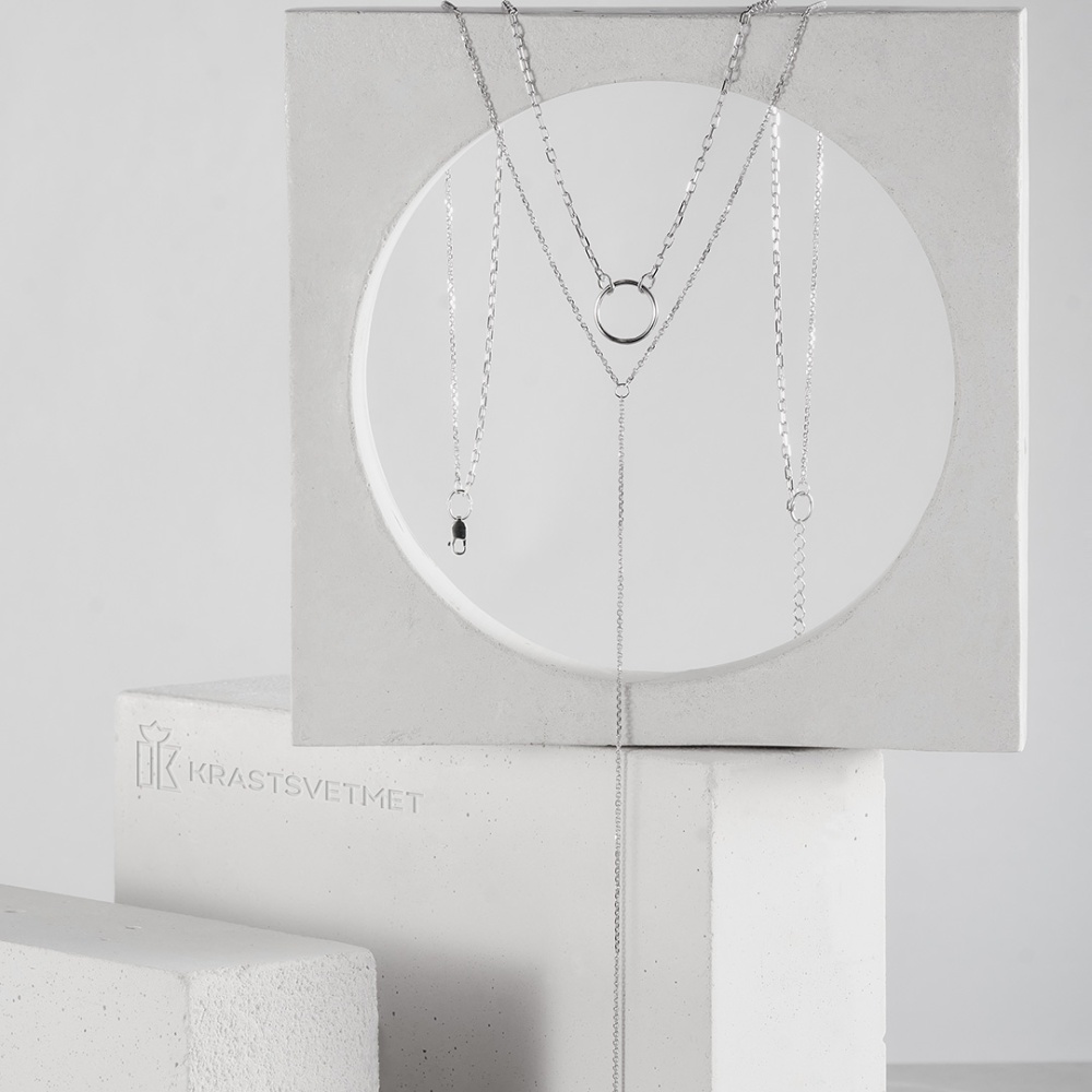 Колье из серебра