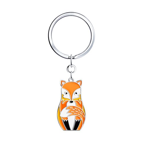 брелок из серебра с эмалью