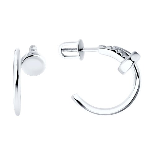 серьги из серебра