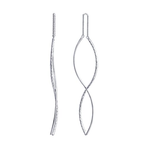 серьги из серебра