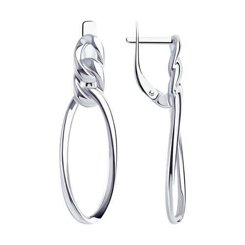 серьги из серебра