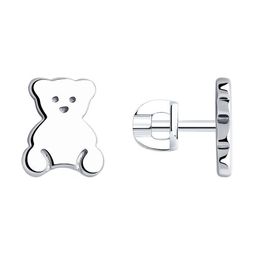 серьги из серебра