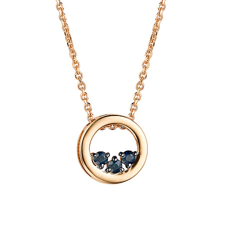 Колье из золота с сапфирами