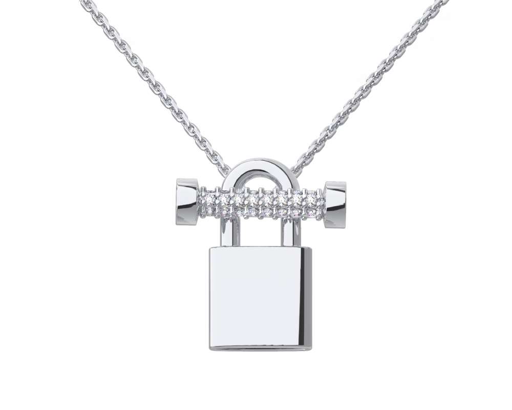 Колье из серебра