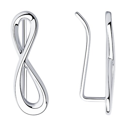 серьги из серебра