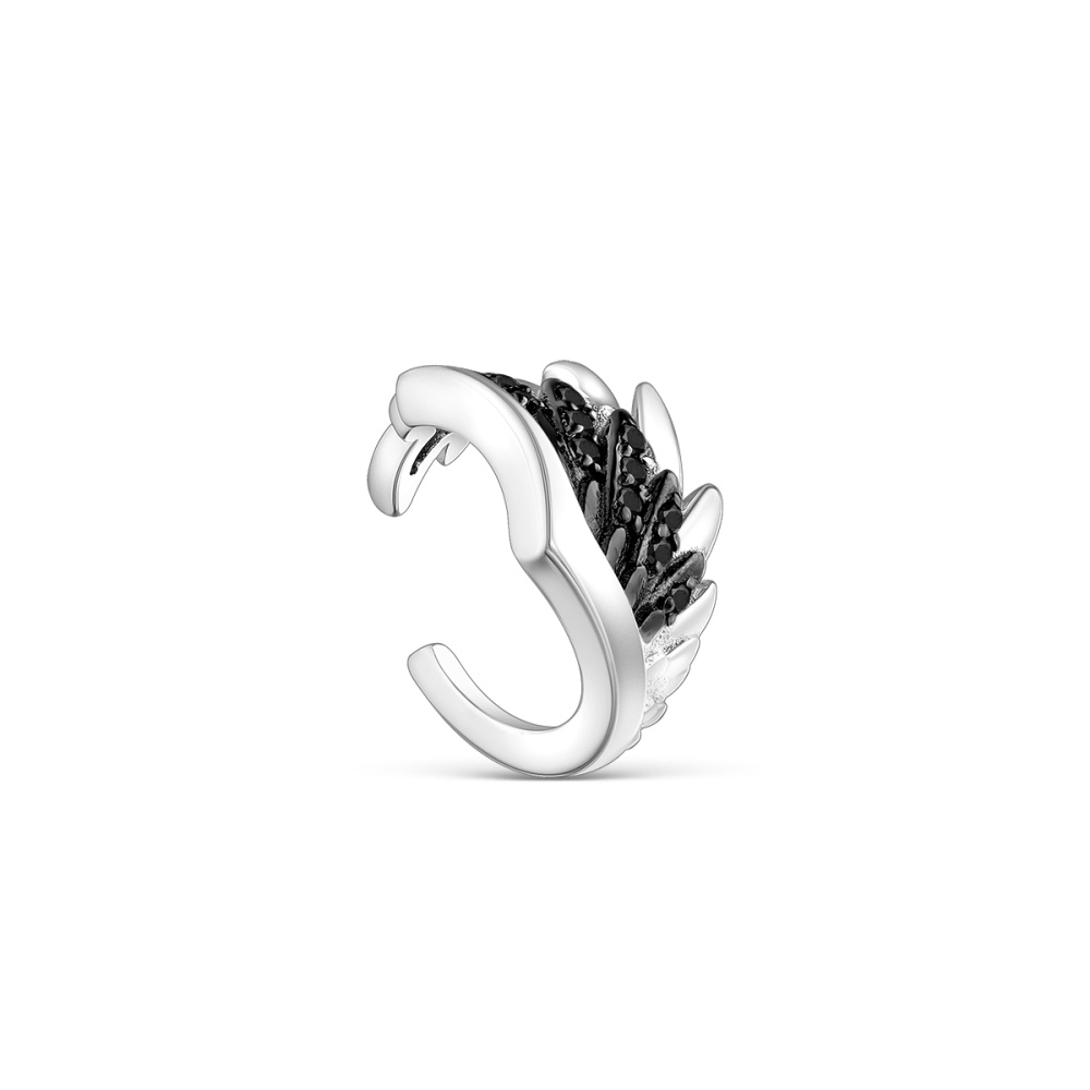 Серьги из серебра с шпинелью
