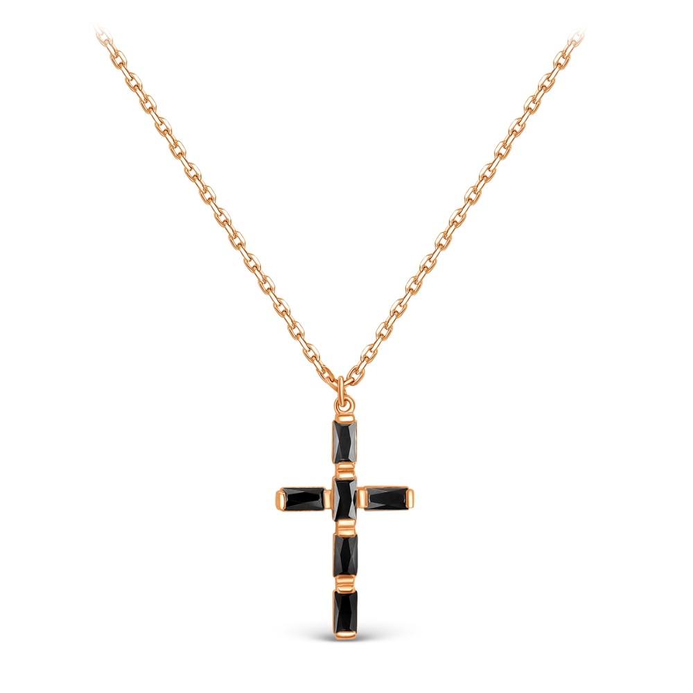 Колье из серебра с фианитами