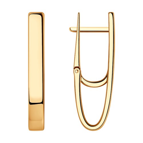 серьги из золоченого серебра