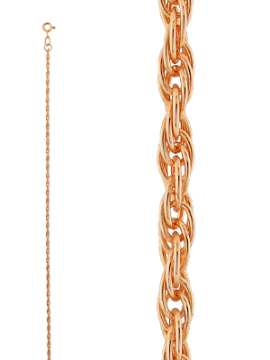 Цепь из золота плетение "Корда"