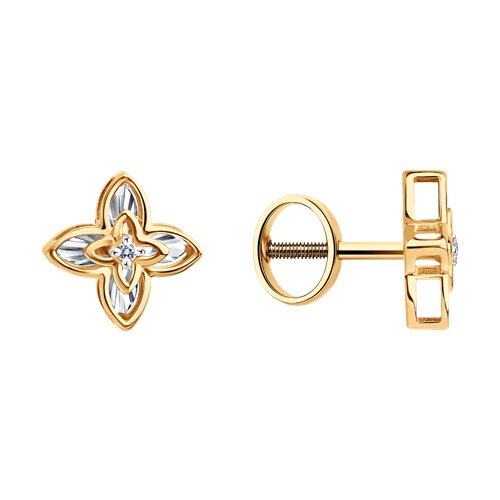 серьги из золота с бриллиантами