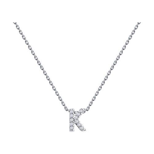 колье из серебра с фианитами