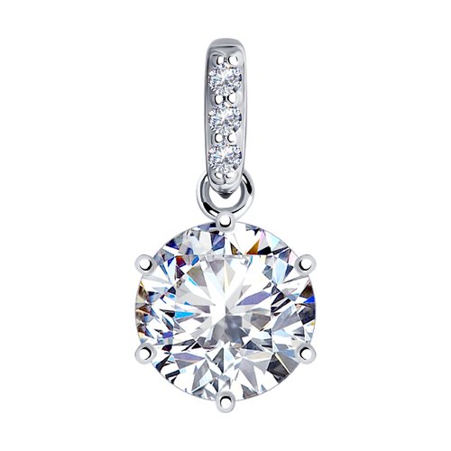 Подвеска из серебра с фианитами SWAROVSKI