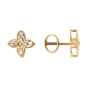 серьги из золота с бриллиантами